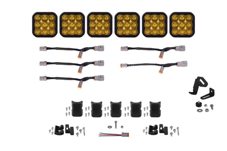 Diode Dynamics Yellow Driving / Pro SS5 CrossLink 6-Pod LED Light Bar (One)