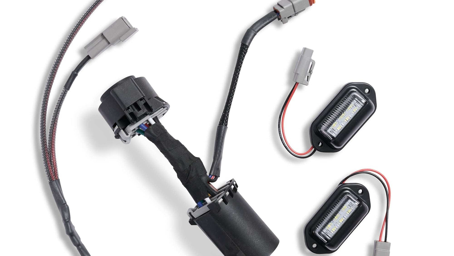 DRT Fabrication Builder Parts License Plate Wiring Harness / Toyota Tacoma / 3rd Gen / 2016-2023