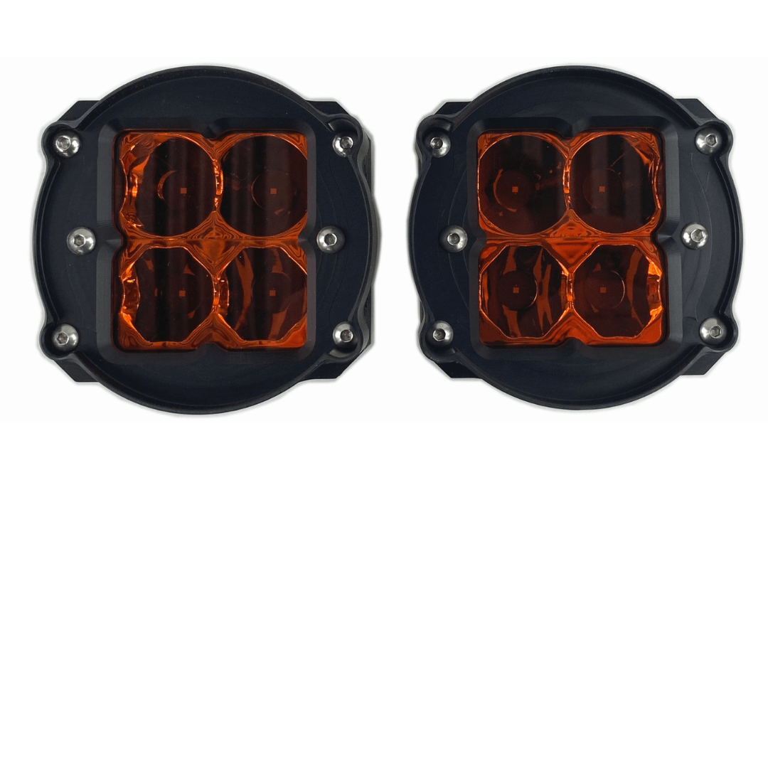 Heretic Studio Light Bar Toyota Tundra (2014-2021) - LED Fog Light Kit - Amber Lens