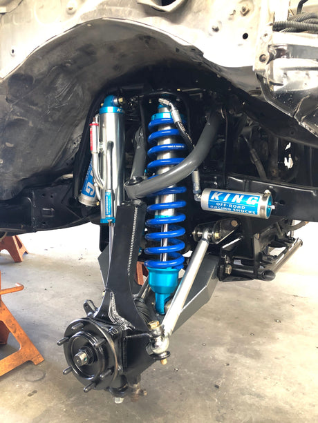 JD Fabrication sealed uniball upper arm bushings Tacoma 2016+  6 lug 4" long travel kit