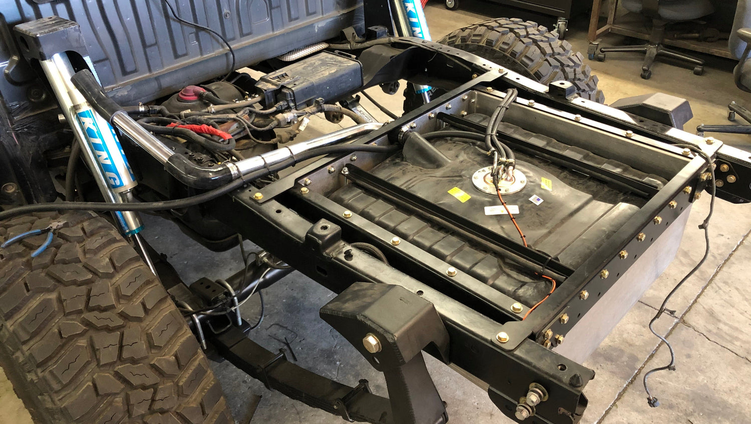 JD Fabrication tacoma rear gas tank kit