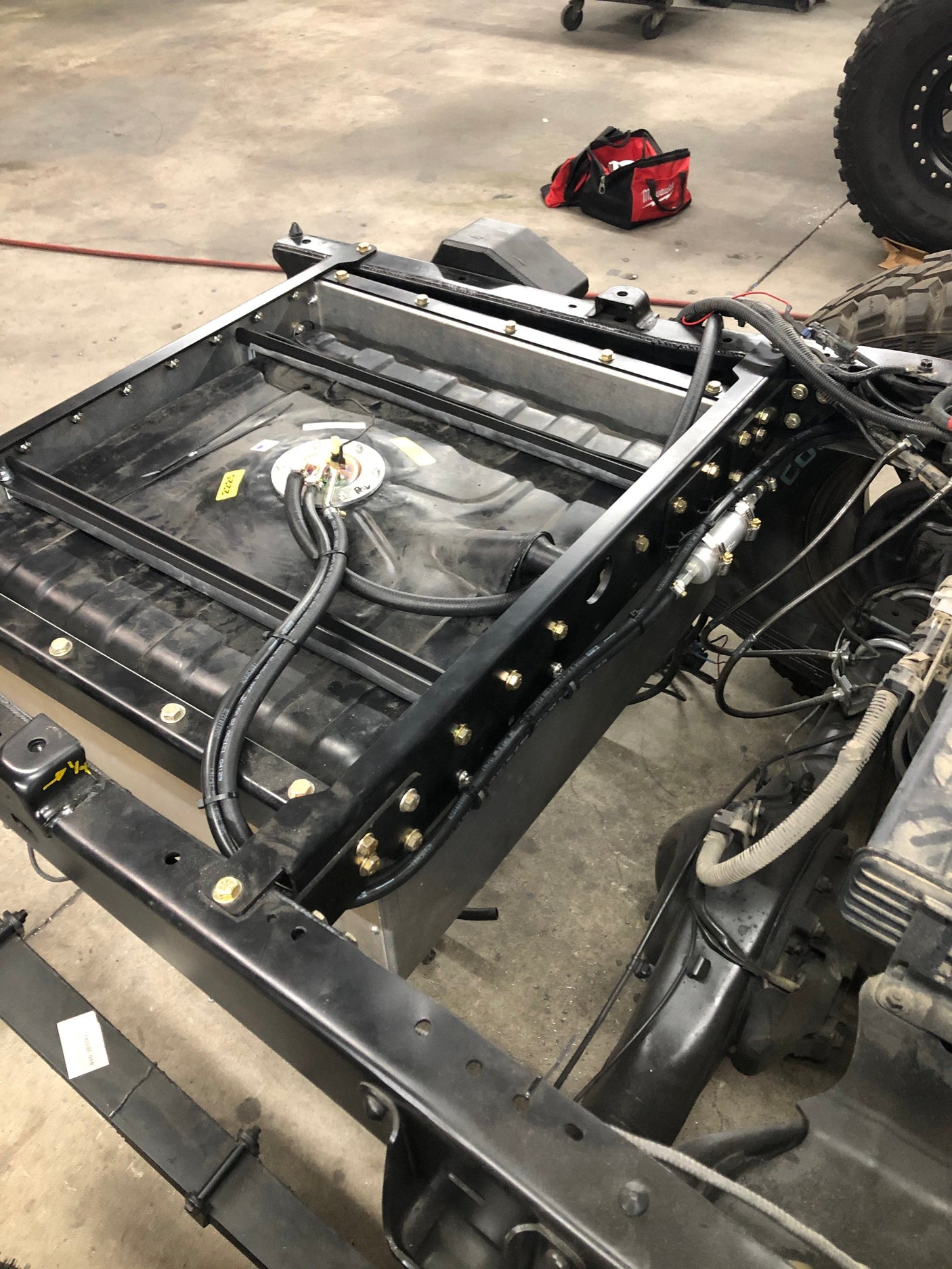 JD Fabrication tacoma rear gas tank kit