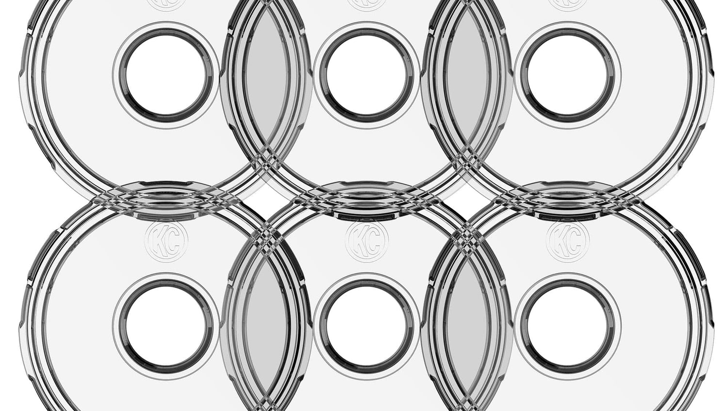 KC HiLiTES Lens Cyclone V2 LED - Replacement Lens - Clear - 6-PK - #4410