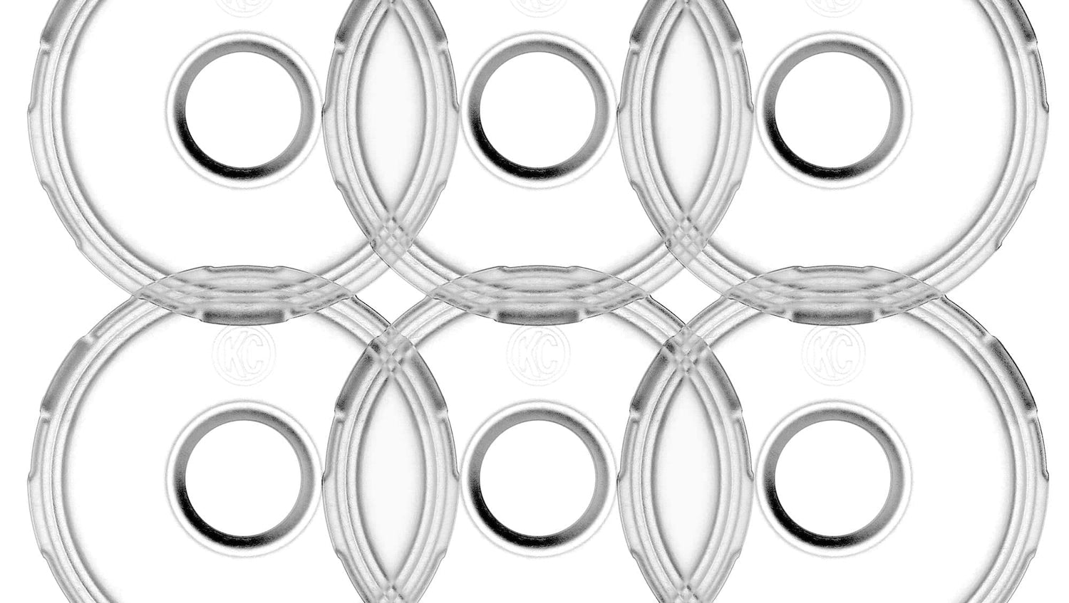KC HiLiTES Lens Cyclone V2 LED - Replacement Lens - Diffused - 6-PK - #4411