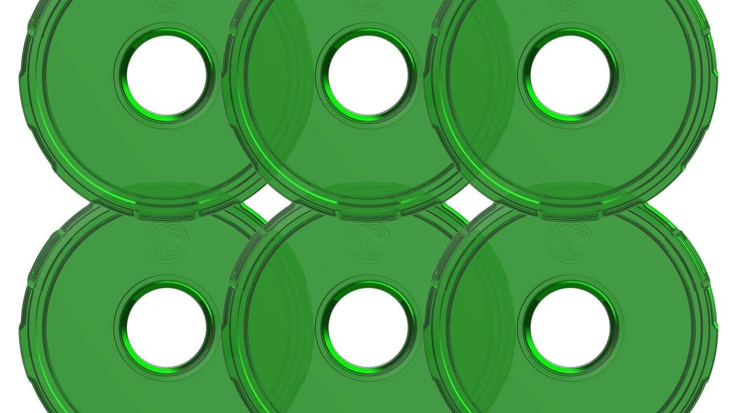 KC HiLiTES Lens Cyclone V2 LED - Replacement Lens - Green - 6-PK - #4415