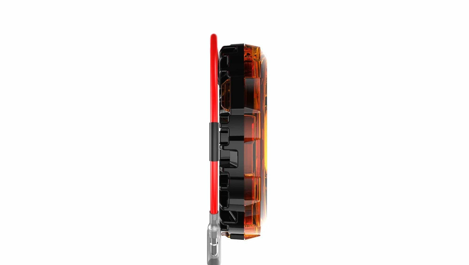 KC HiLiTES Single Cyclone V2 LED - Single Light - Amber Lens - 5W Flood Beam - #1360