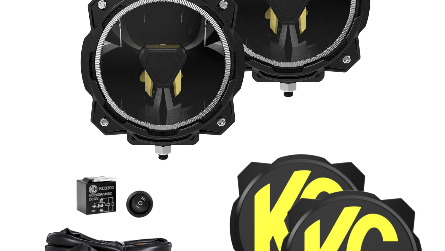 KC HiLiTES Titan Light Gravity® Titan™ 6" LED - Pair Pack - Wide-40 Beam - #91403