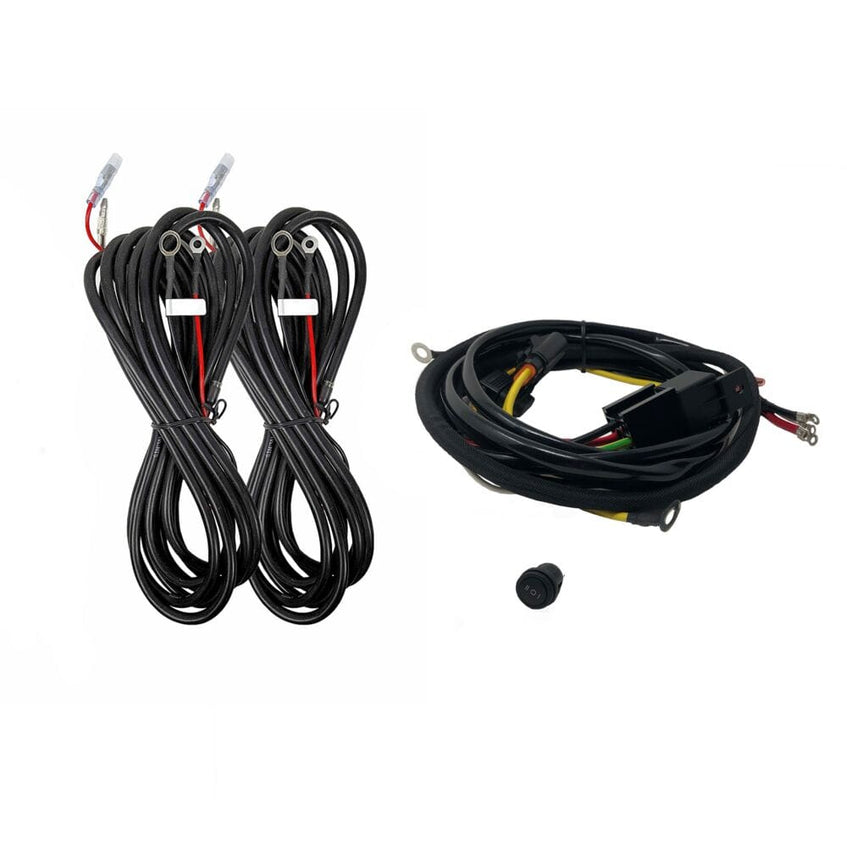 KC HiLiTES Wire Harnesses Profile SideCast™ Four-Light Wiring Kit - Platform One™ - 05-23 Toyota Tacoma Double Cab - #92403