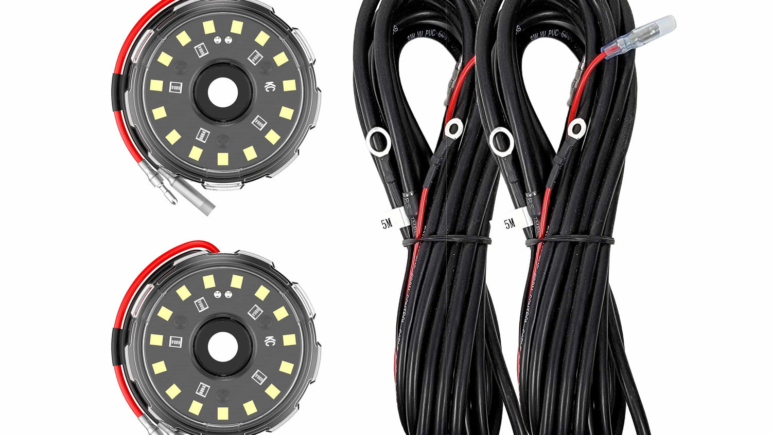 KC HiLiTES Wiring Two-Light Add-On Cyclone V2 Kit - Clear - 5.0 Meters Long - #6335