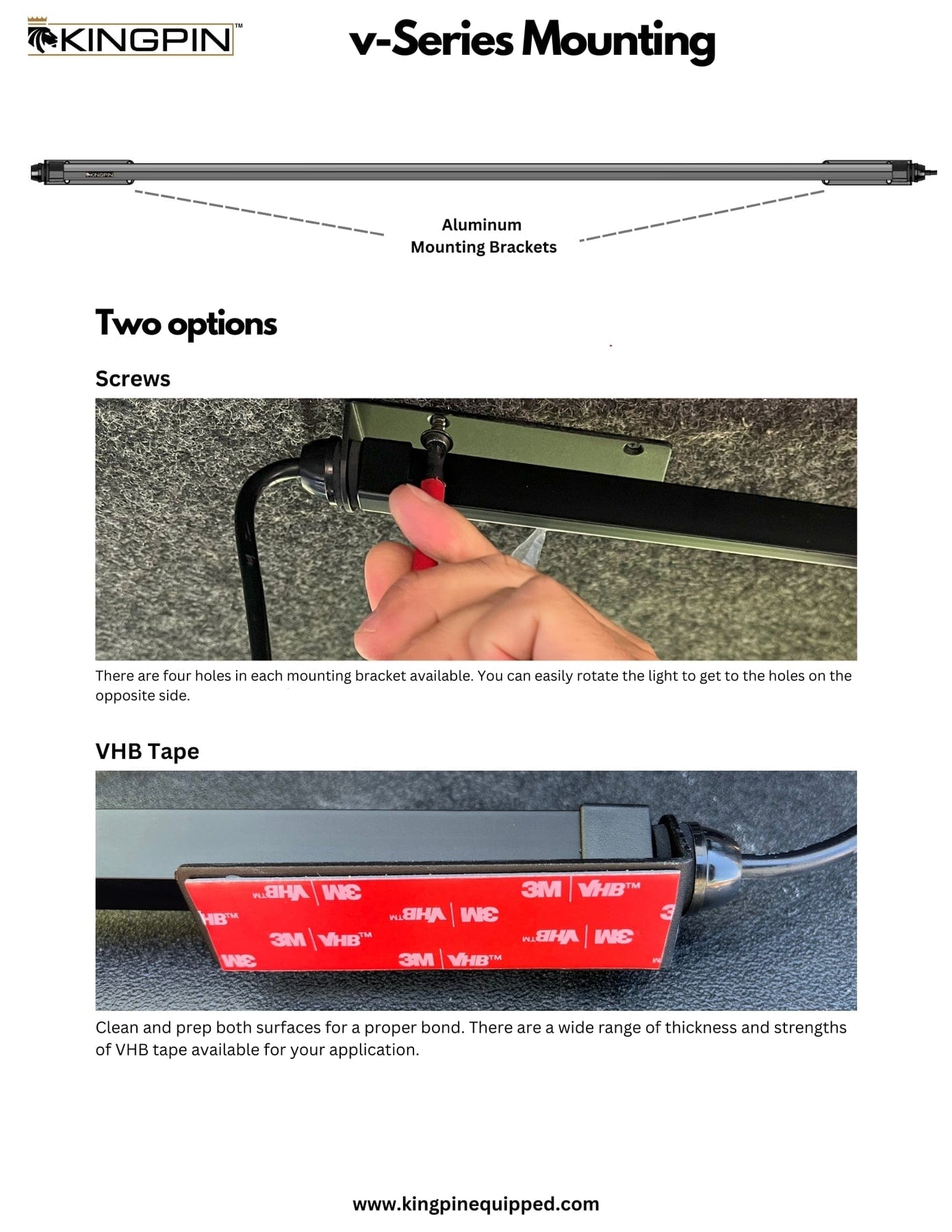 Kingpin V-SERIES 40" LIGHT BAR, 2-PACK