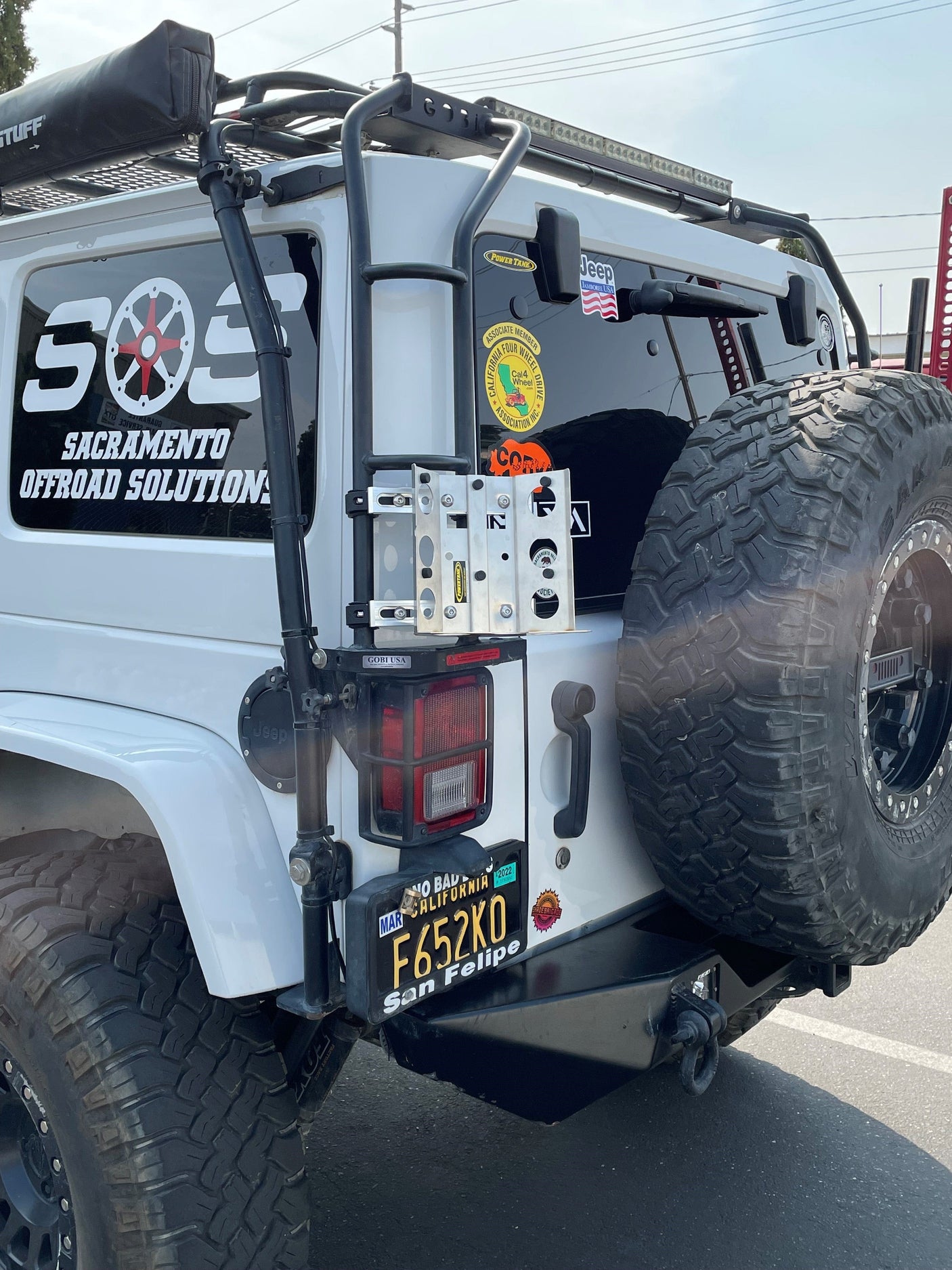 Power Tank Bracket Ladder Cross-Bar Mount for Propane and CO2 Power Tanks