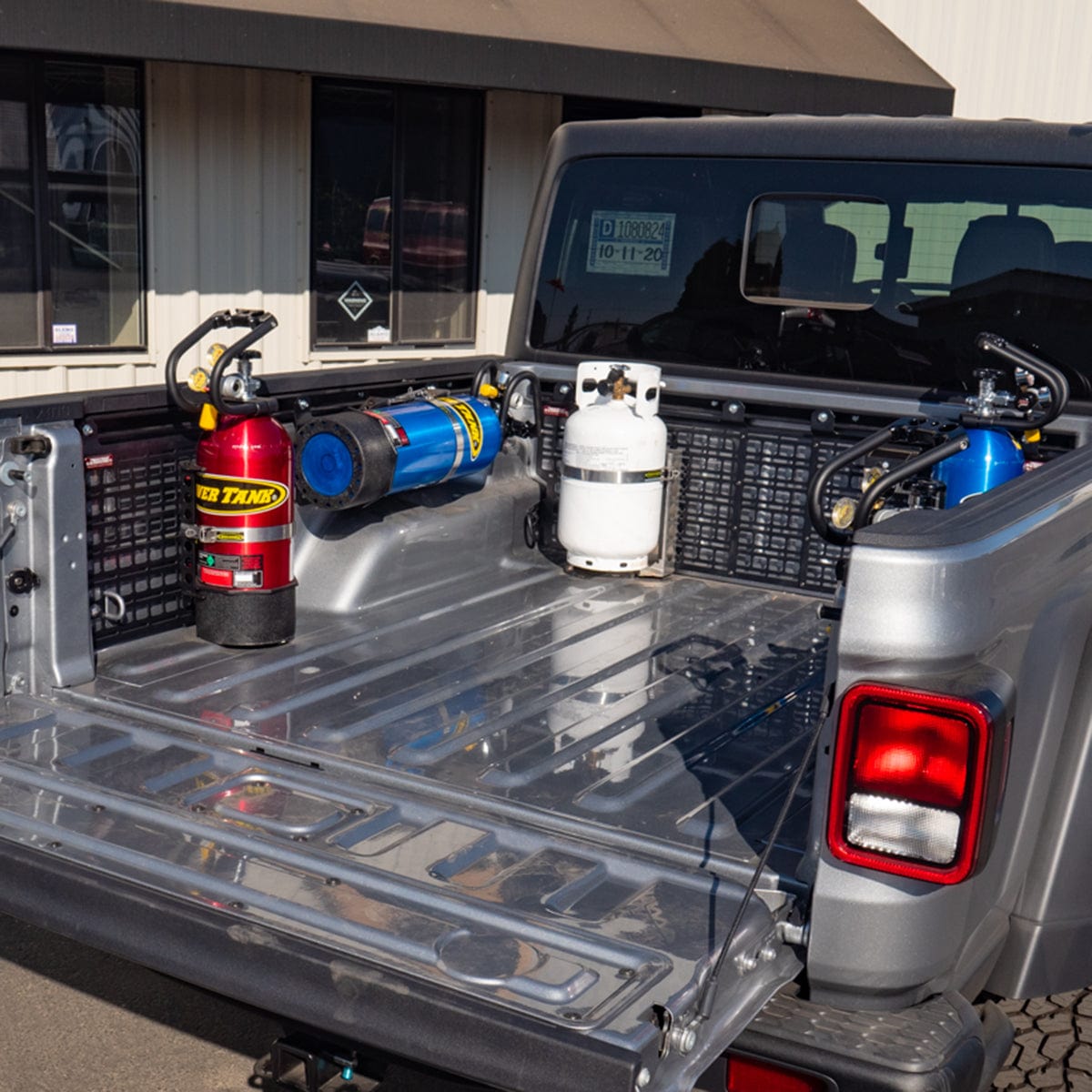 Power Tank Bracket Power Plate - MOLLE Panel or Bedside Rack Mount for Power Tanks and Propane Tanks