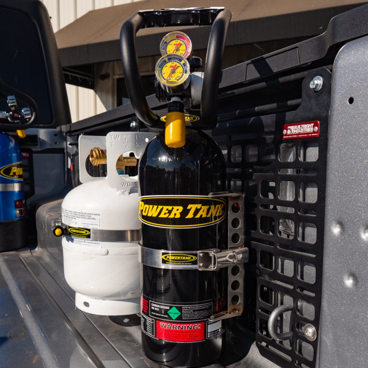 Power Tank Bracket Power Plate - MOLLE Panel or Bedside Rack Mount for Power Tanks and Propane Tanks