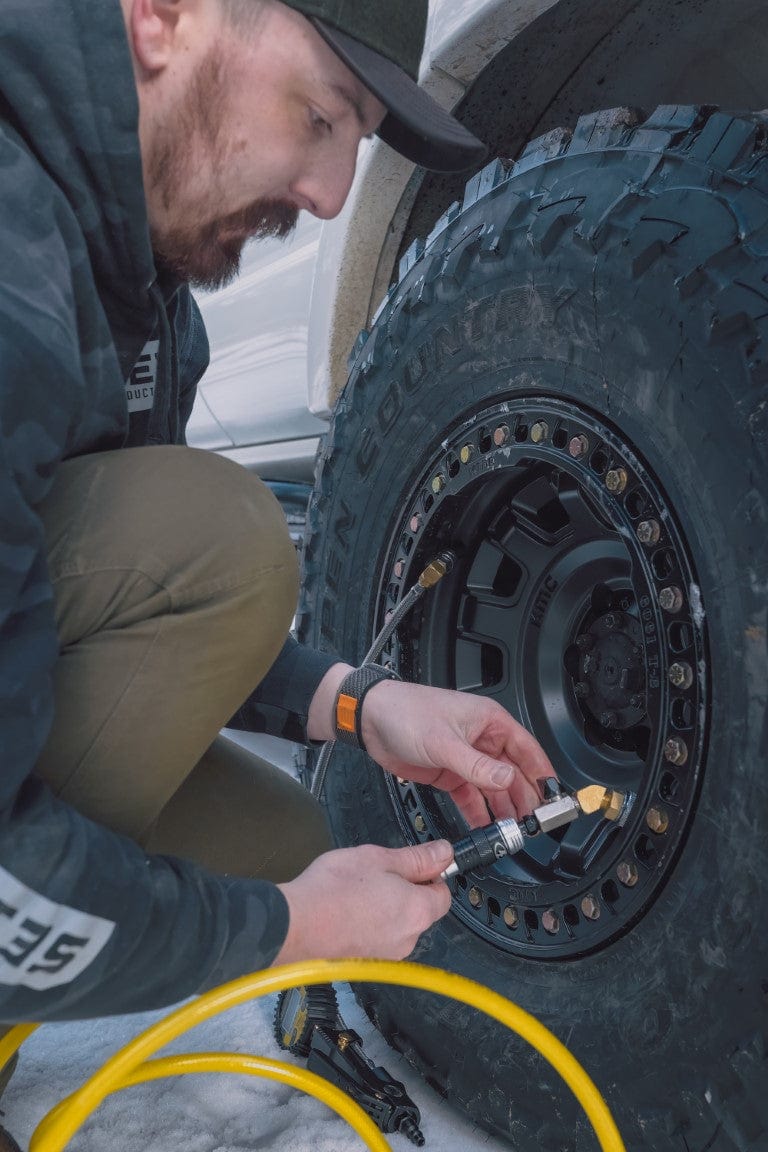 Power Tank Monster Valves Monster Valve Flat2 - Dual Valve stem wheels - 5 pack with Install tools