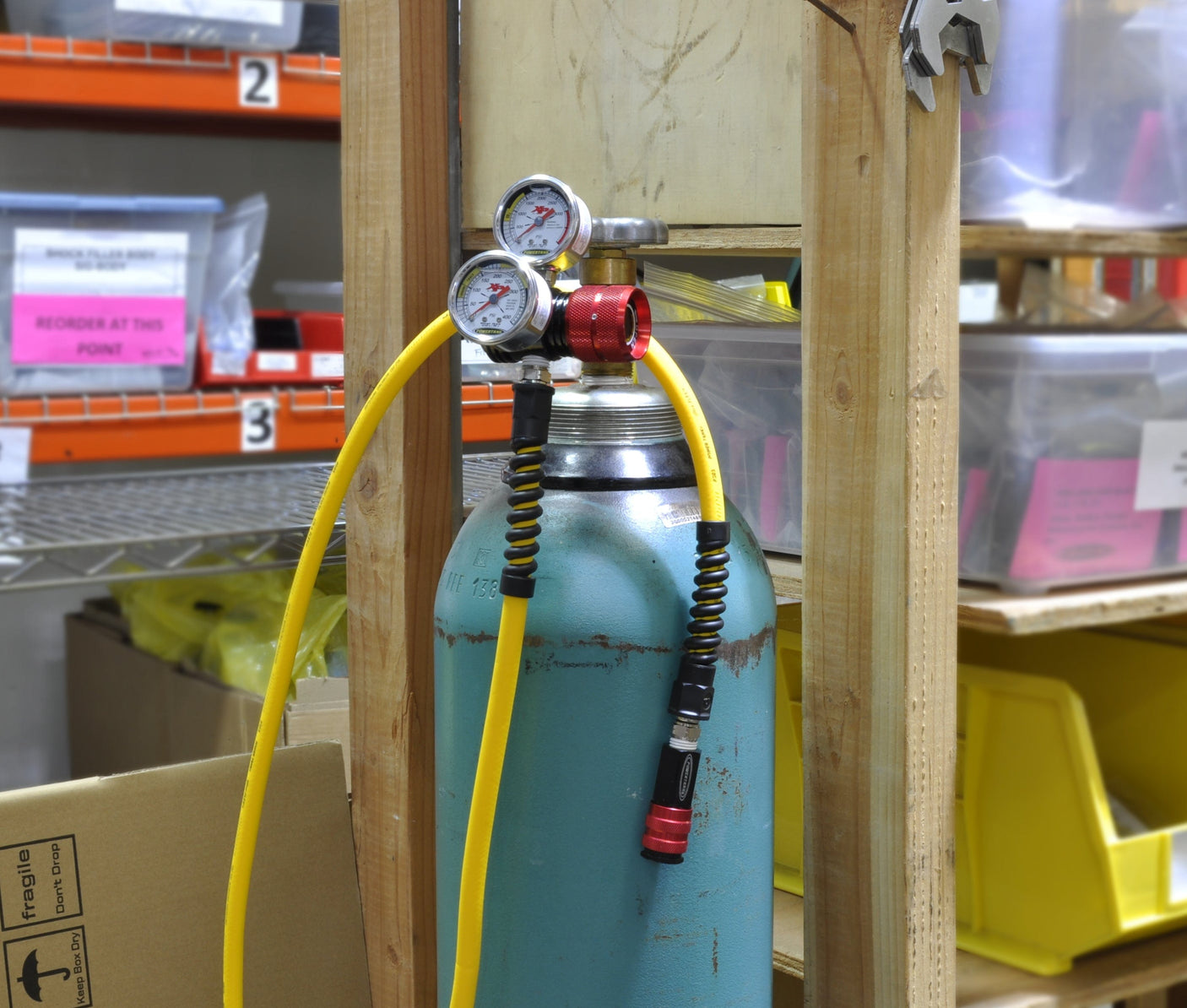 Power Tank N2 Equipment Nitrogen Regulator Kit for Shocks Power Tank