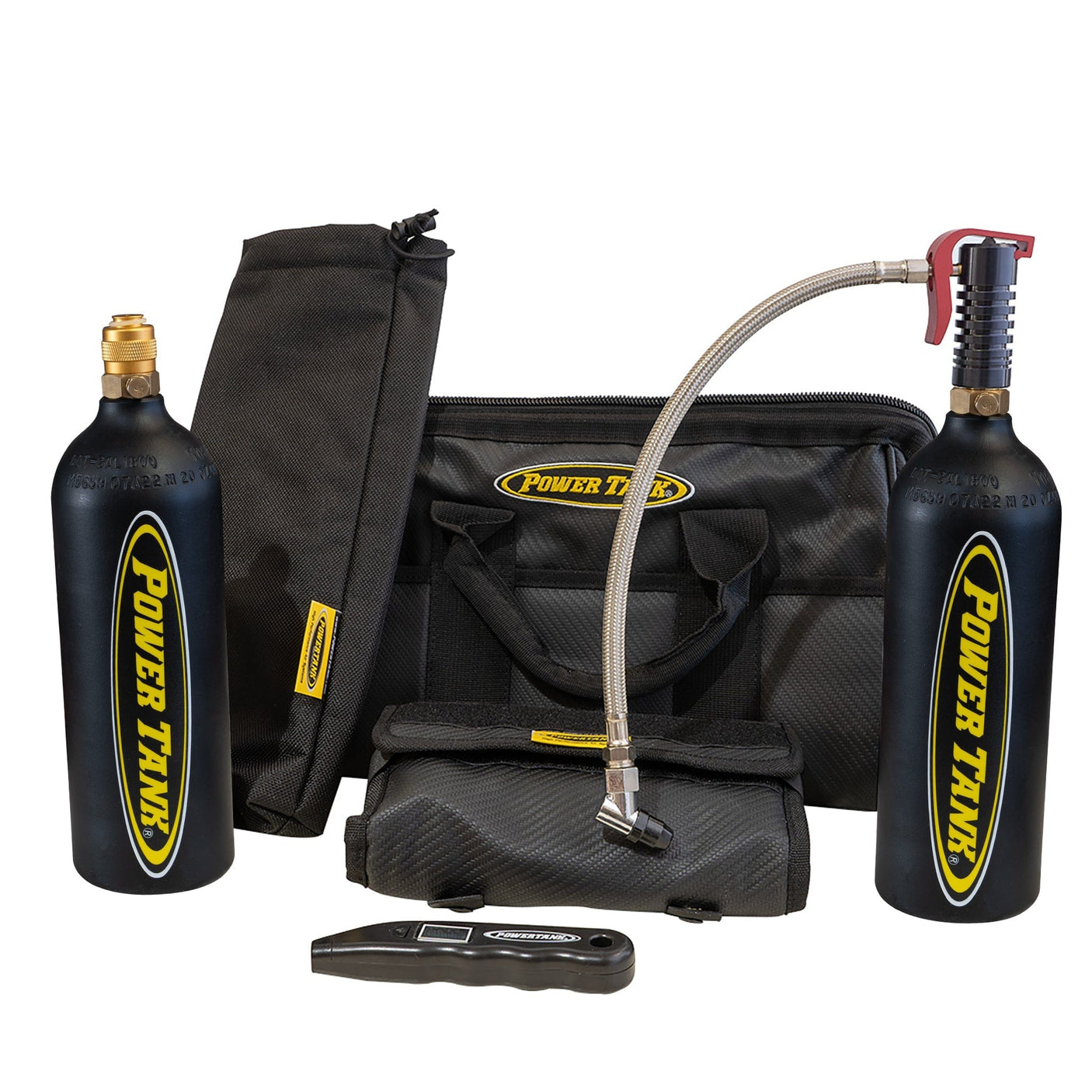 Power Tank Power Shot Crossover Tire Air-Up and Repair Kit with Mini Power Tank CO2 Air Source