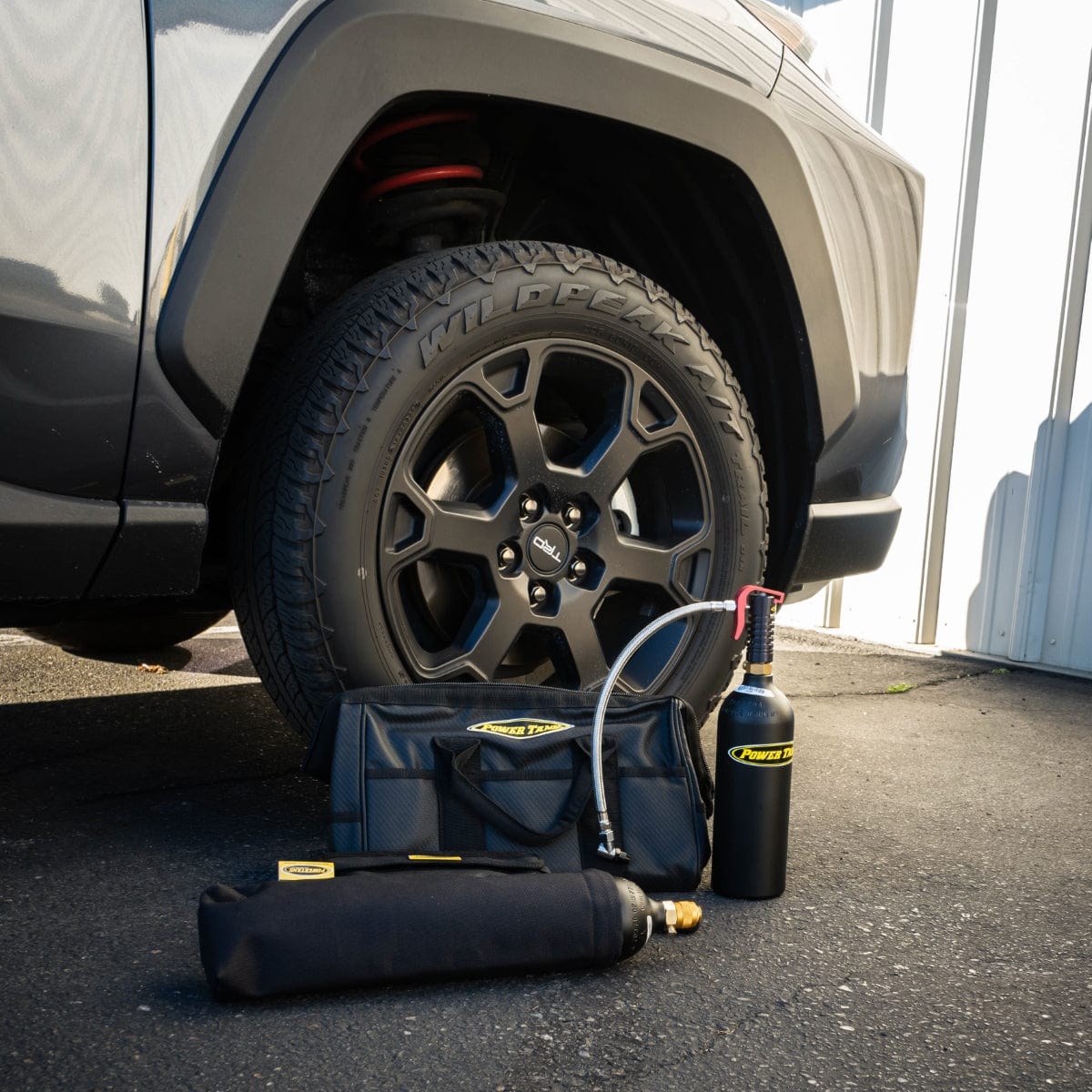 Power Tank Power Shot Crossover Tire Air-Up and Repair Kit with Mini Power Tank CO2 Air Source