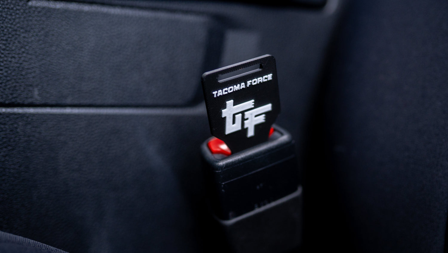 TacomaForce Black Seat Belt Clicker