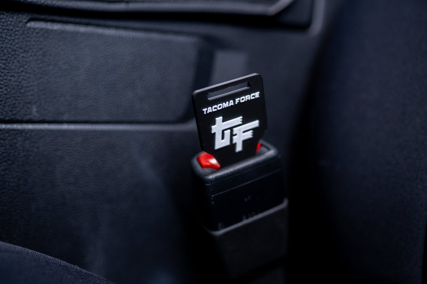 TacomaForce Black Seat Belt Clicker