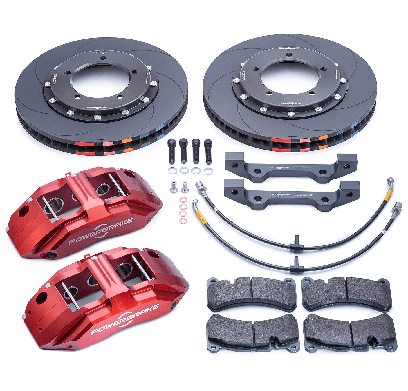 TacomaForce Copy of Tacoma Powerbrake X-Line 4x4 Big Brake Kit - Stage 1