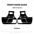 TacomaForce Front Driver/ Passenger / All Black 2016-2023 3rd Gen Tacoma Door Skins – Ultimate Protection & Style