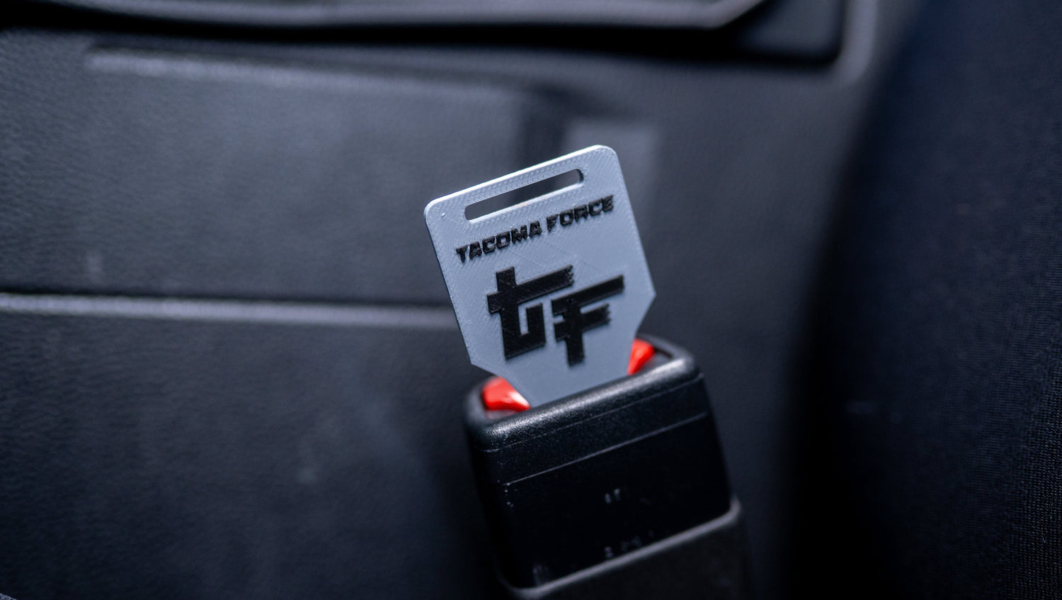 TacomaForce Grey Seat Belt Clicker