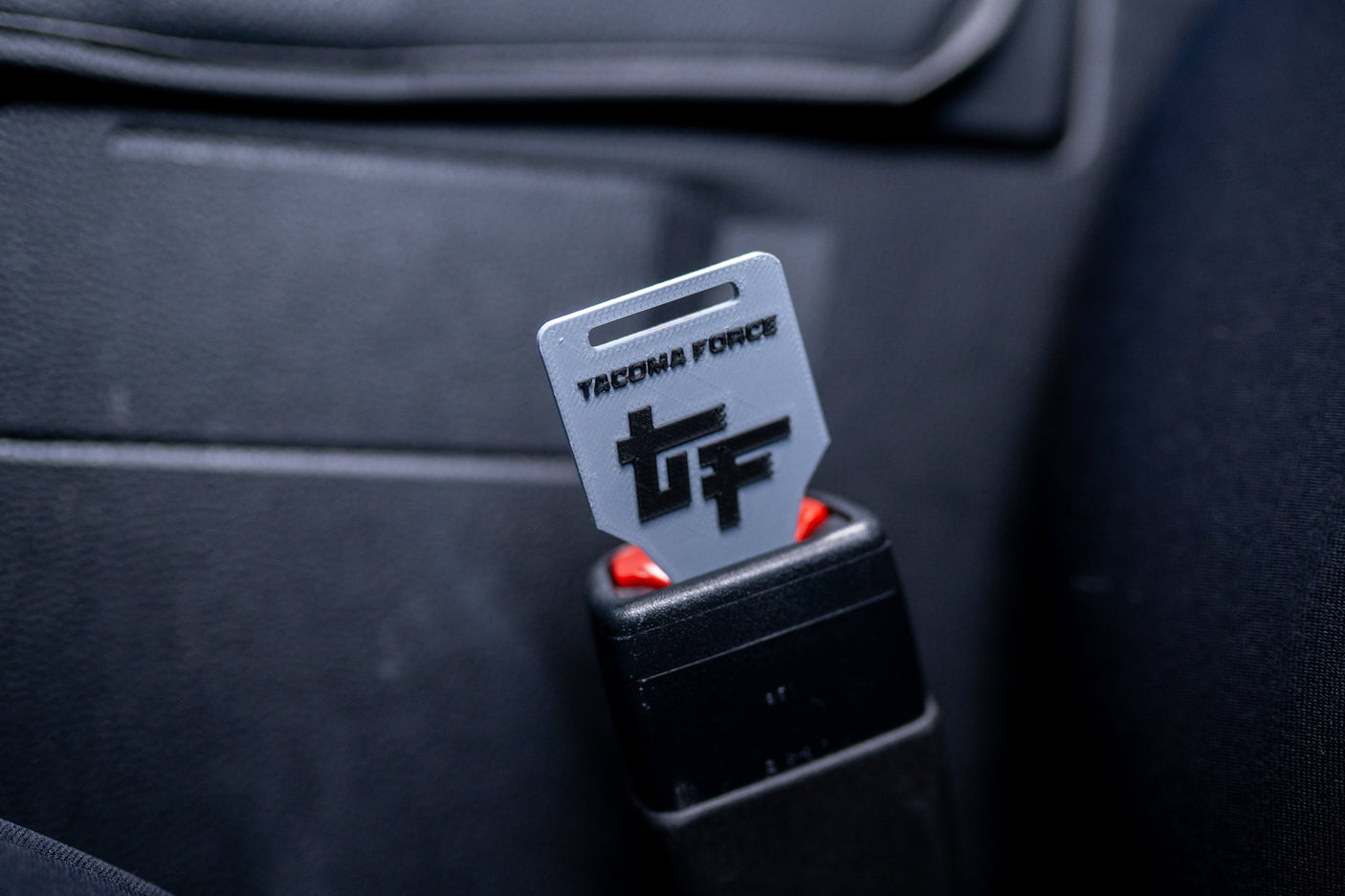 TacomaForce Grey Seat Belt Clicker