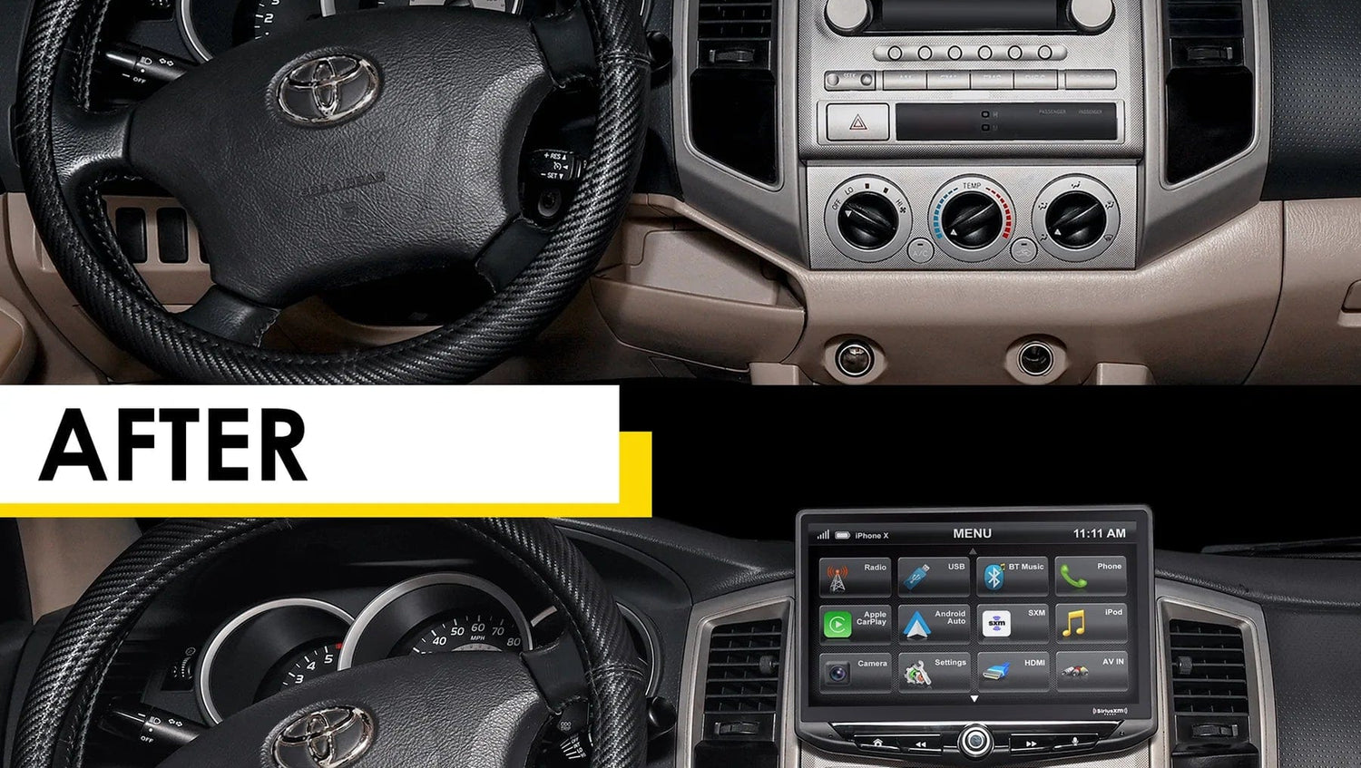 TacomaForce TOYOTA TACOMA (2005-2011) COMPLETE STEREO REPLACEMENT KIT