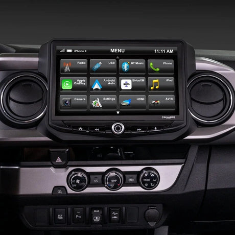 TacomaForce TOYOTA TACOMA (2016-2022) Heigh10 RADIO REPLACEMENT KIT - INCLUDES 10" TOUCHSCREEN RADIO & PLUG-AND-PLAY INSTALLATION