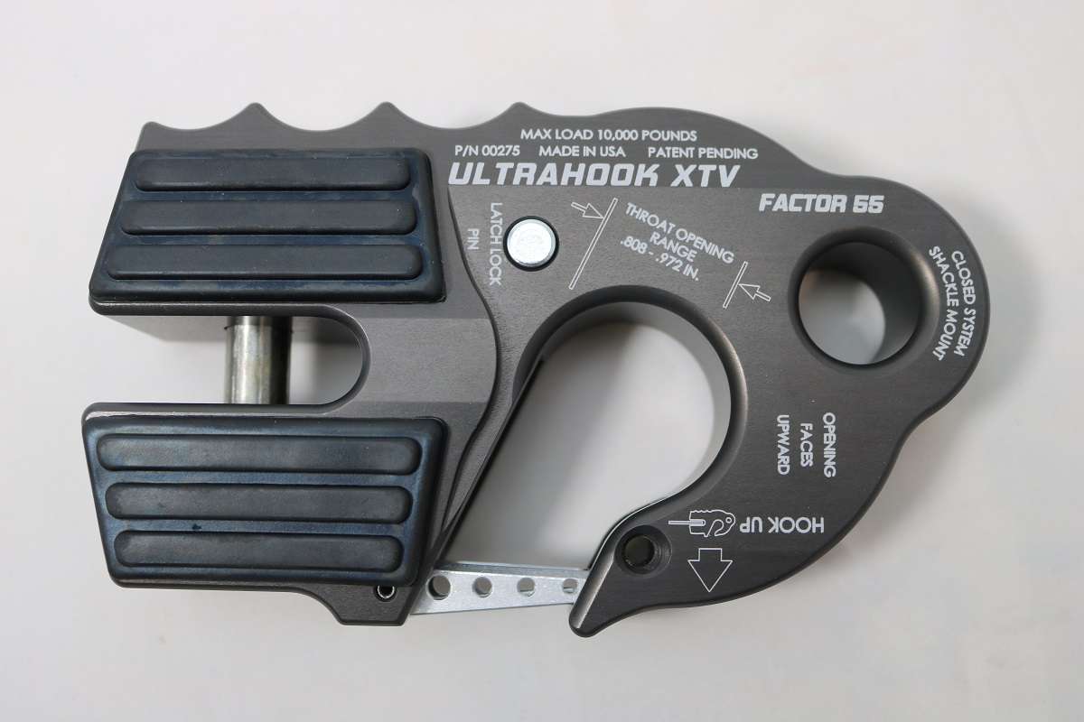 TacomaForce Winch Hook UltraHook XTV Winch Hook For ATV/UTV Red Factor 55