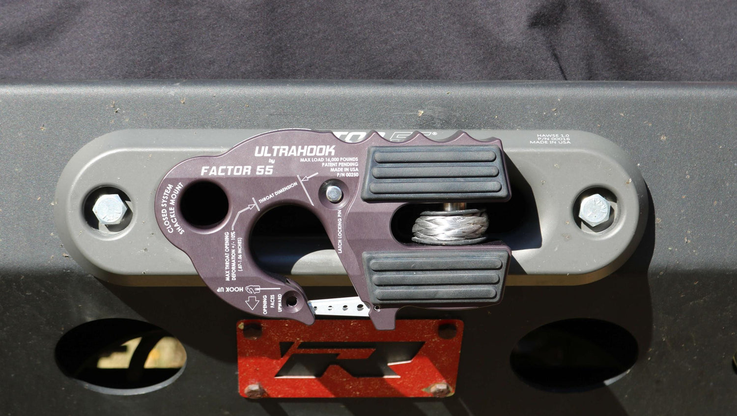 TacomaForce Winch Rope UltraHook Rope Guard Factor 55