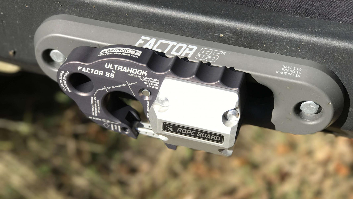 TacomaForce Winch Rope UltraHook Rope Guard Factor 55