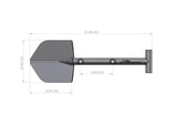 Agency6.com Off Road Adventure Agency 6™ Adventure Mini Shovel (AMS-1) - BLACK