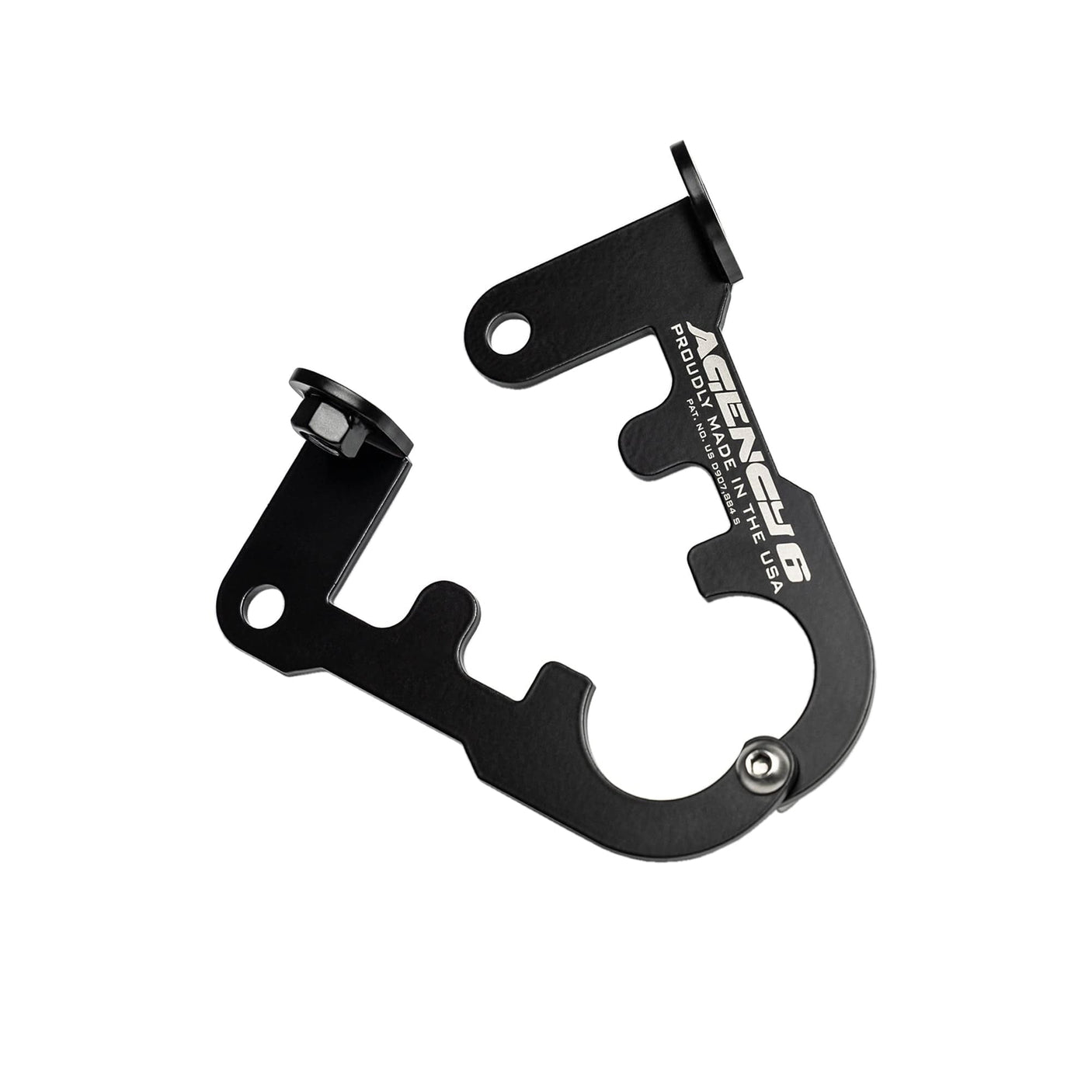 Agency6.com Off Road Adventure Agency 6™ Jack Handle Keeper for Hi-Lift Jacks - (Black Powder Coat)