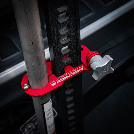 Agency6.com Off Road Adventure Agency 6™ Jack Handle Keeper for Hi-Lift Jacks - (Red)