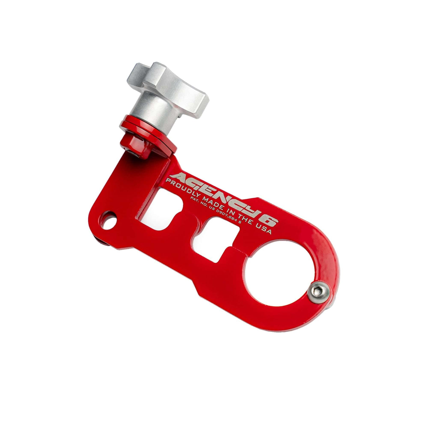 Agency6.com Off Road Adventure Agency 6™ Jack Handle Keeper for Hi-Lift Jacks - (Red)