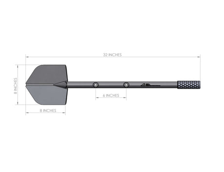 Agency6.com Off Road Adventure Agency 6™ LONG SHOVEL - Orange