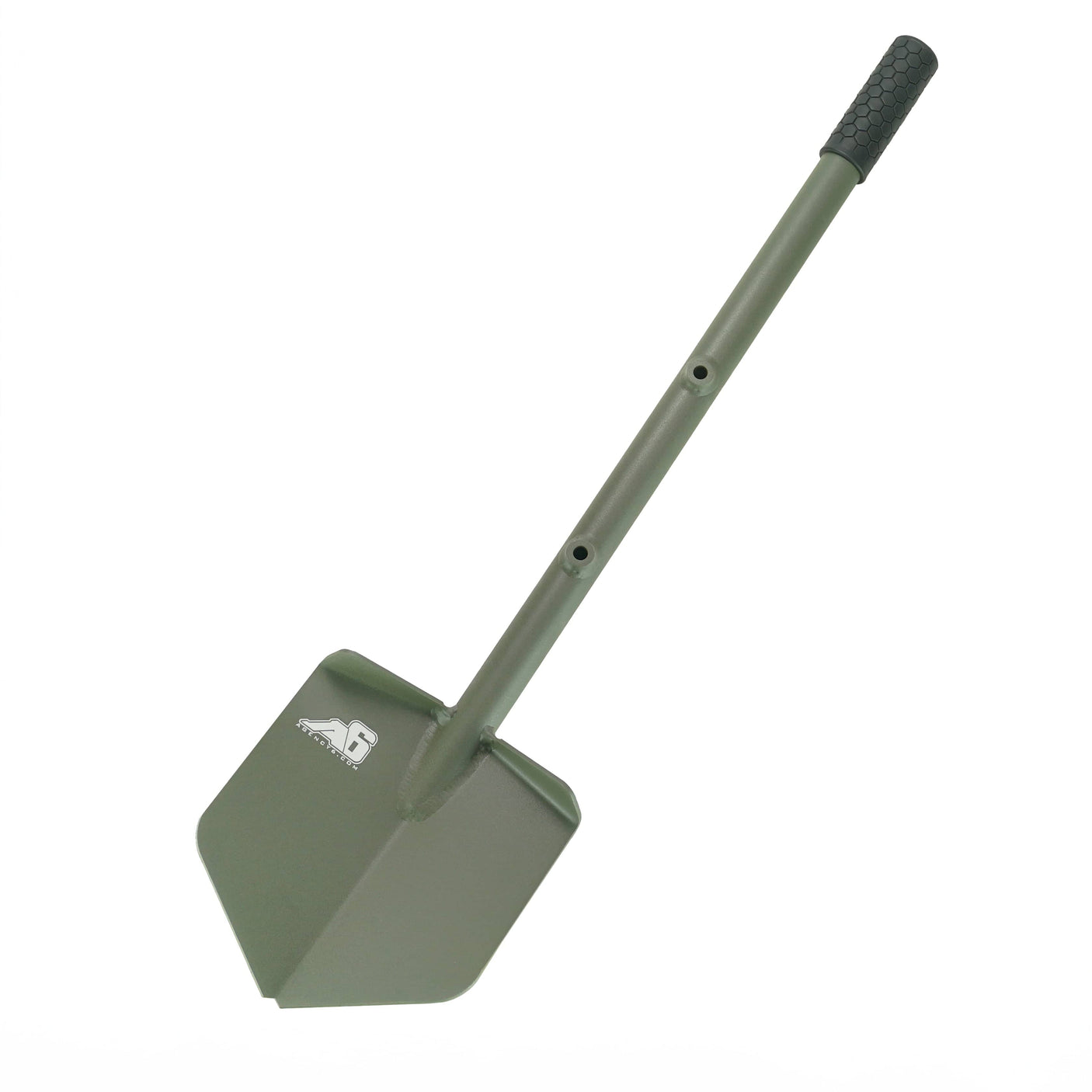 Agency6.com Off Road Adventure Agency 6™ Long Shovel - Powder Coat OD Green Texture