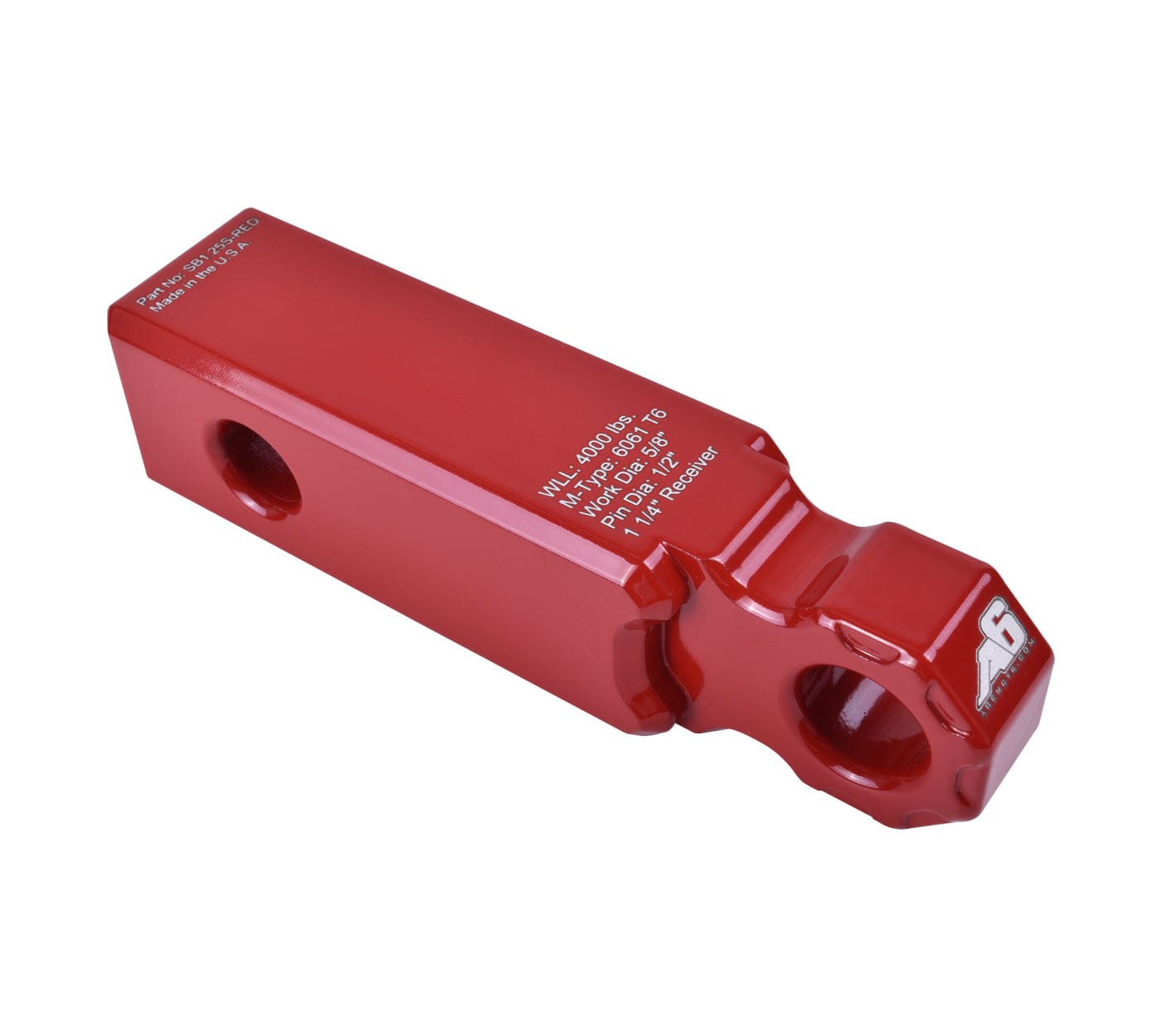 Agency6.com Off Road Adventure Agency 6™ Shackle Block 1.25" Assembly - Red