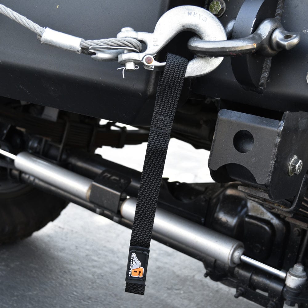 Agency6.com Off Road Adventure Agency 6™ WINCH HOOK Pull Strap - 1 inch wide