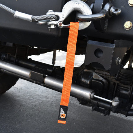 Agency6.com Off Road Adventure Agency 6™ WINCH HOOK Pull Strap - 1 inch wide