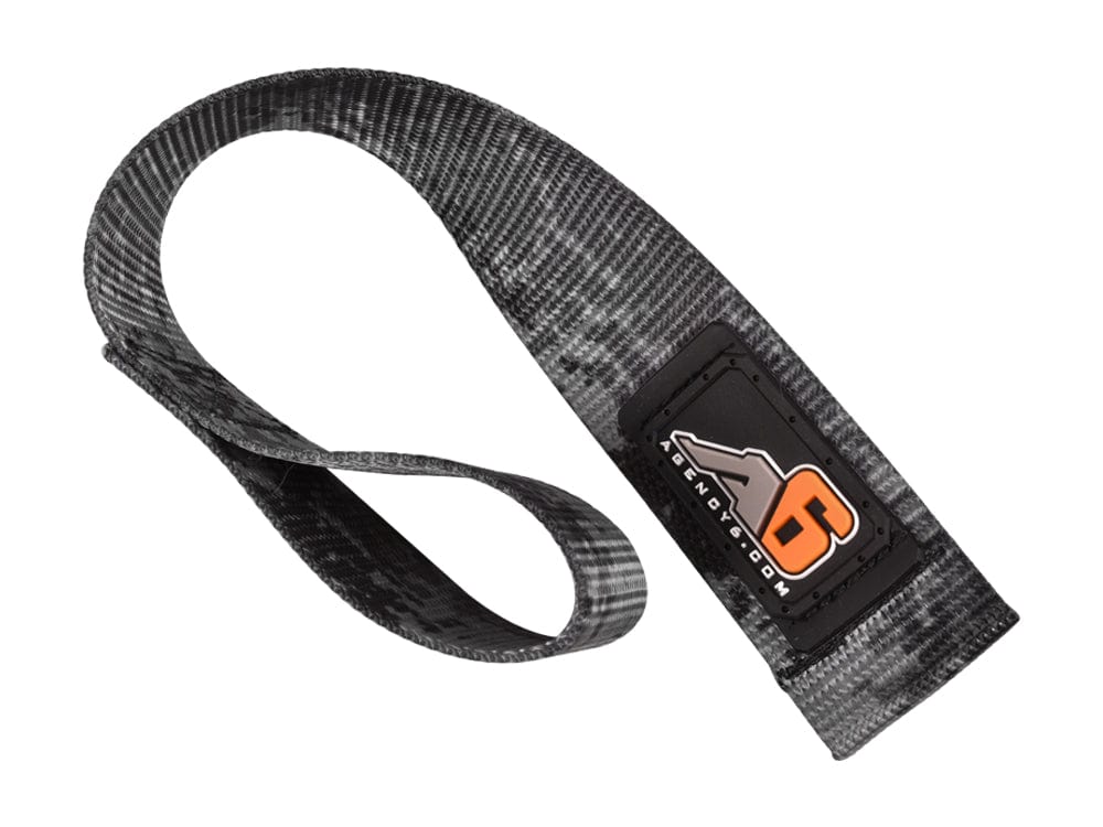Agency6.com Off Road Adventure Digital Grey Agency 6™ WINCH HOOK Pull Strap - 1.5 inch wide