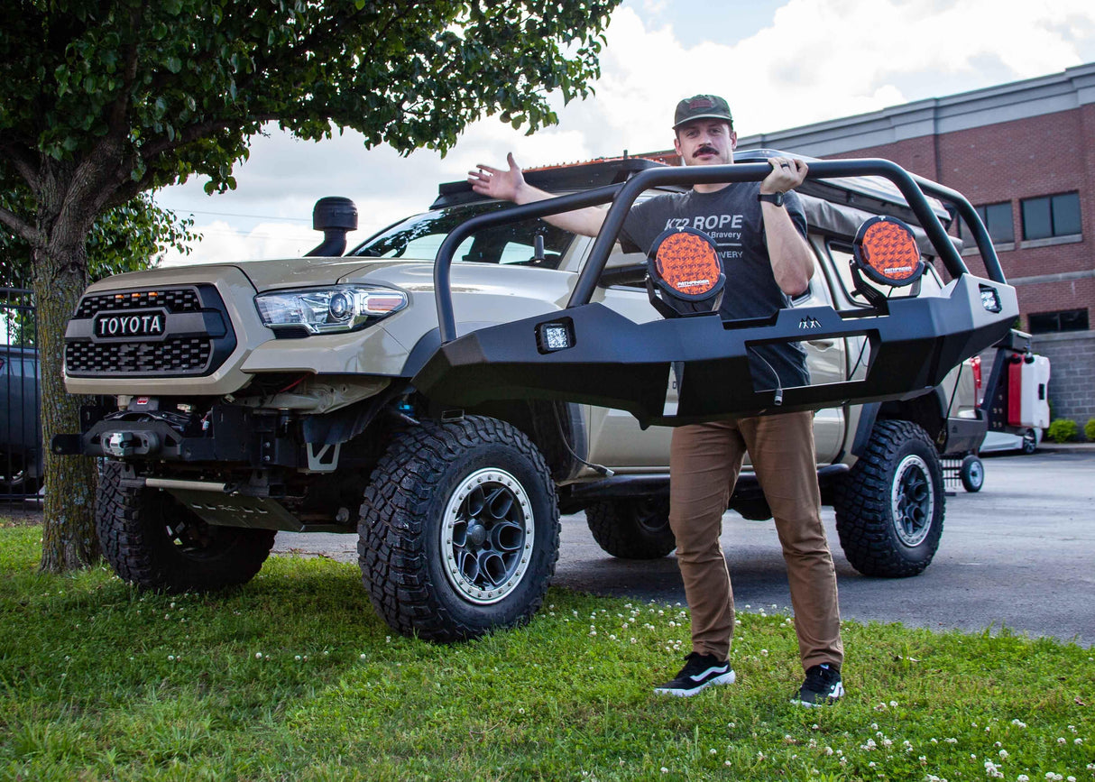 Backwoods Adventure Mods Bumper Toyota Tacoma 3rd Gen (2016-2023) Hi-Lite Overland Front Bumper [Bull Bar]