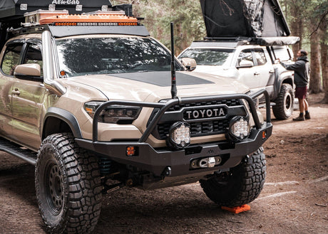 Backwoods Adventure Mods Bumper Toyota Tacoma 3rd Gen (2016-2023) Hi-Lite Overland Front Bumper [Bull Bar]