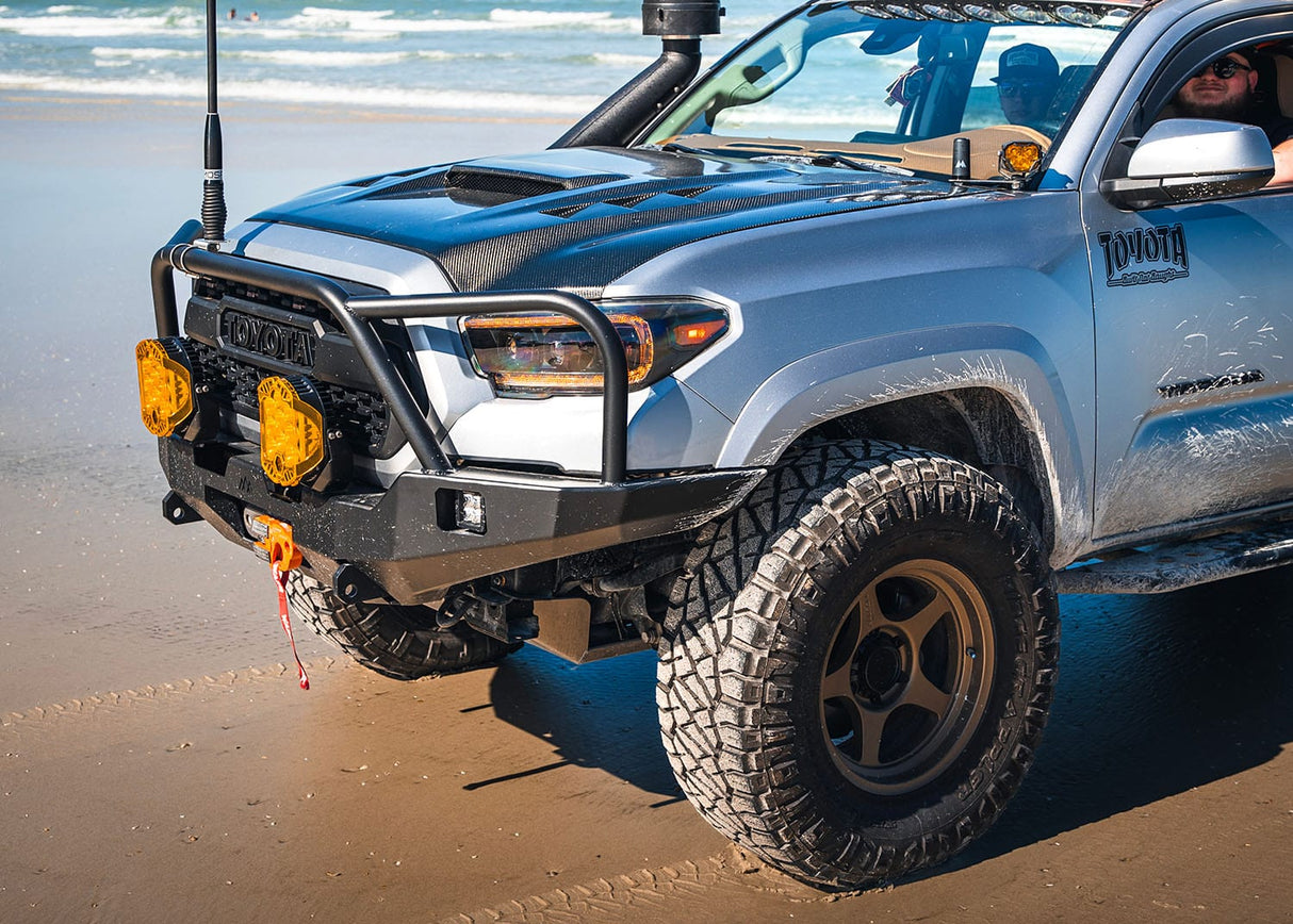 Backwoods Adventure Mods Bumper Toyota Tacoma 3rd Gen (2016-2023) Hi-Lite Overland Front Bumper [Bull Bar]