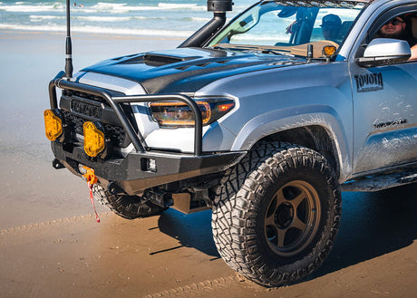 Backwoods Adventure Mods Bumper Toyota Tacoma 3rd Gen (2016-2023) Hi-Lite Overland Front Bumper [Bull Bar]