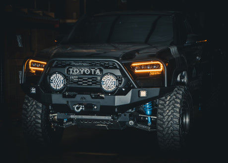 Backwoods Adventure Mods Bumper Toyota Tacoma 3rd Gen (2016-2023) Hi-Lite Overland Front Bumper [Bull Bar]