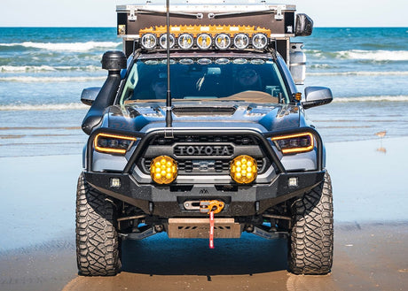 Backwoods Adventure Mods Bumper Toyota Tacoma 3rd Gen (2016-2023) Hi-Lite Overland Front Bumper [Bull Bar]