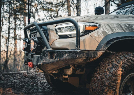 Backwoods Adventure Mods Bumper Toyota Tacoma 3rd Gen (2016-2023) Hi-Lite Overland Front Bumper [Bull Bar]