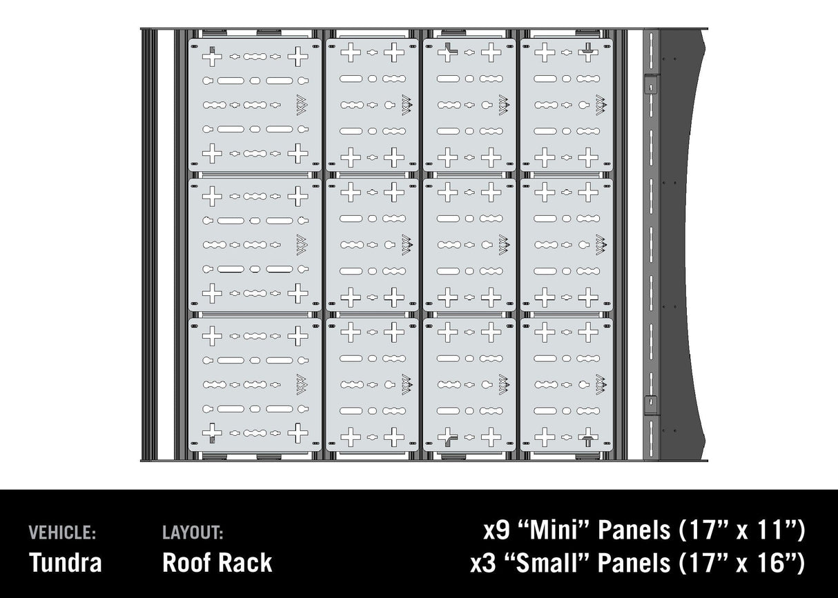Backwoods Adventure Mods Rack Accessories DRIFTR Roof Rack Deck Accessory Panels